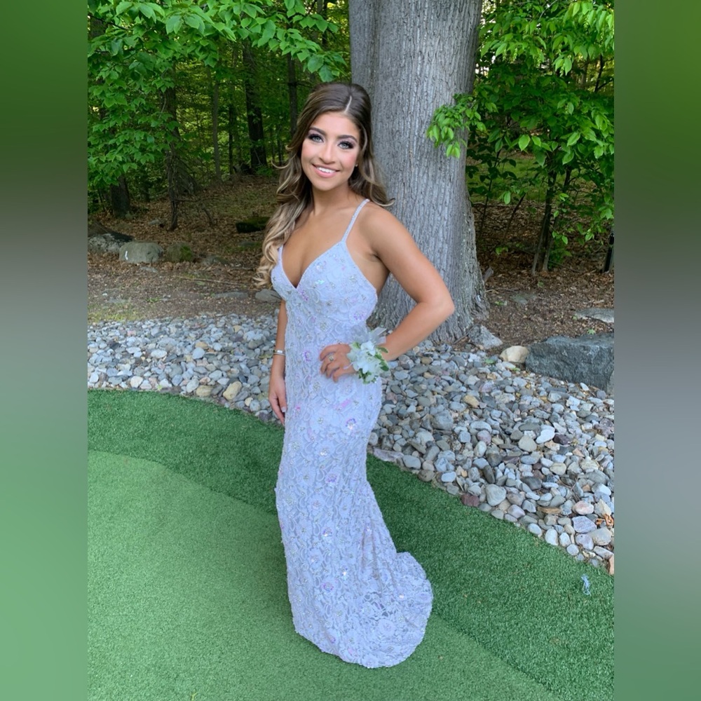 Sherri Hill Elegant Iridescent Beaded Gown - Bridesmaid - Prom - Evening wear